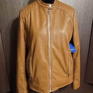 Brand NEW! TAGS! Apt.9 Imitation leather jacket